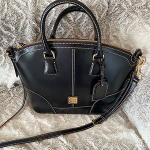 Dooney & Bourke Black Leather Satchel Bag / Purse